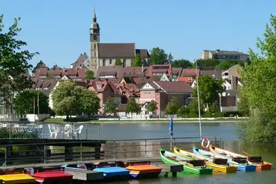 Oberer See und Stadtkirche in Böblingen