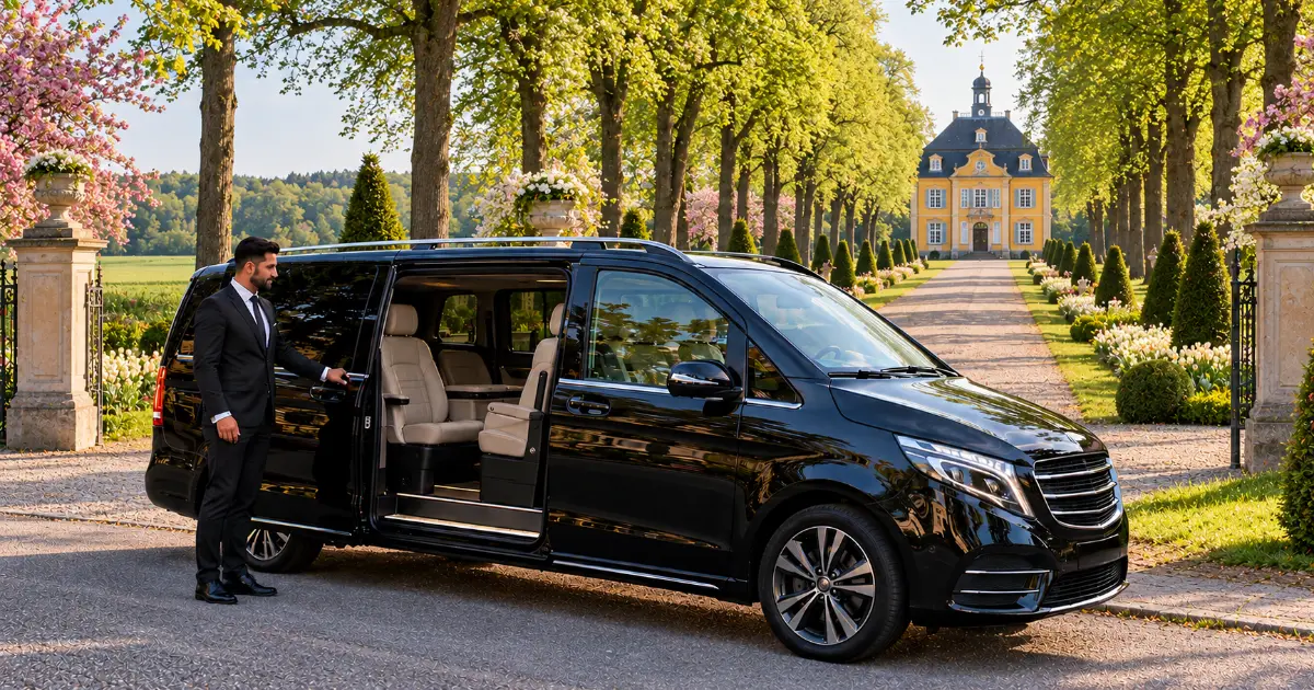 Frankfurt Airport to Stutensee Stutensee hunting lodge with tree-lined avenue – destination of a transfer from Frankfurt Airport